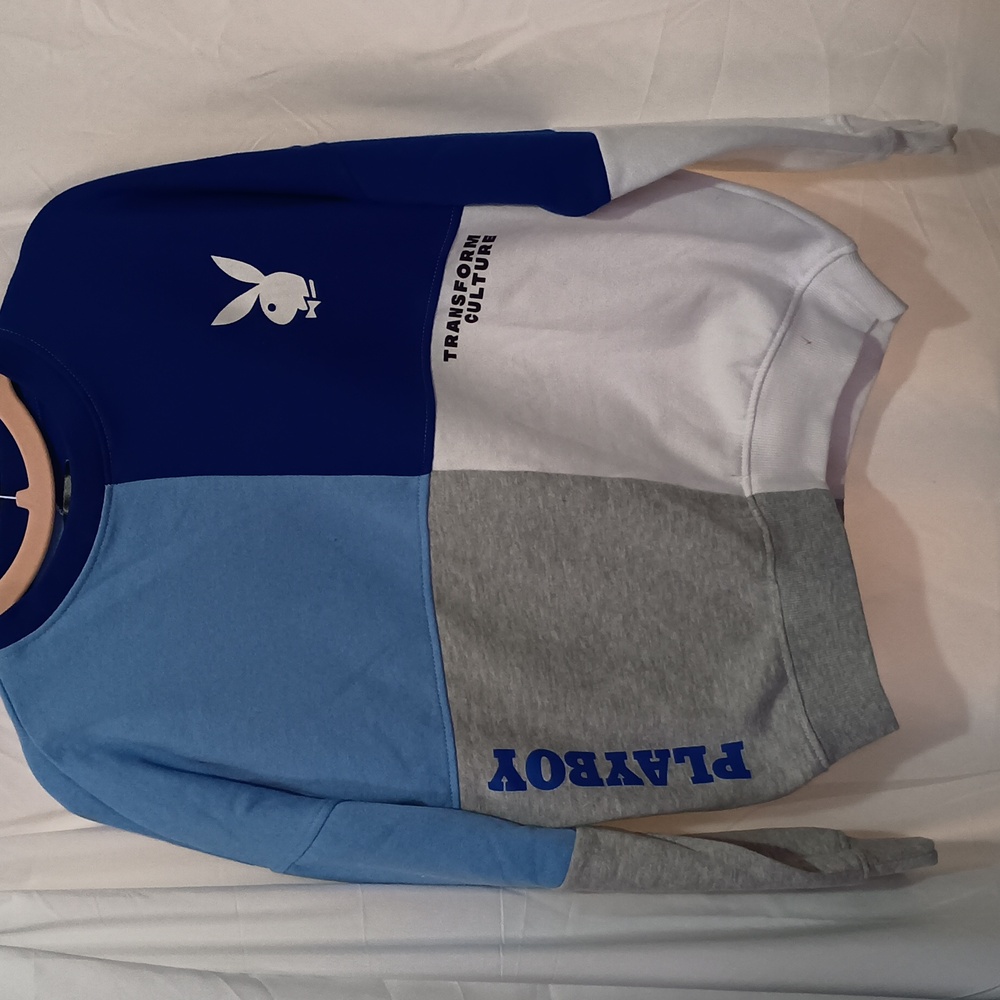 Official Playboy Transform Culture Colorblock Crewneck Sweatshirt S